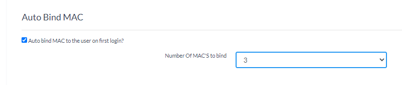Auto bind MAC